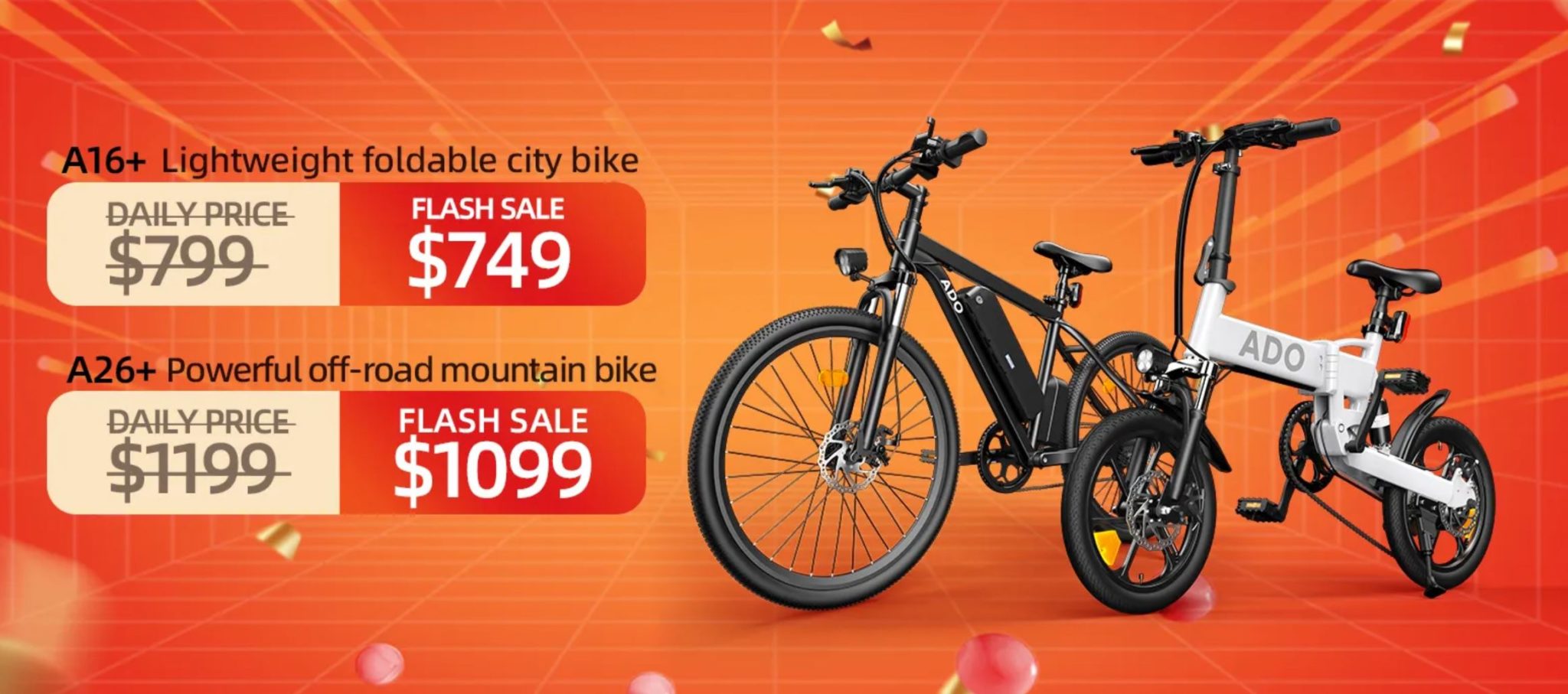 Promocja rowerów elektrycznych ADO 10 dni świetnych cen! - ADO A16