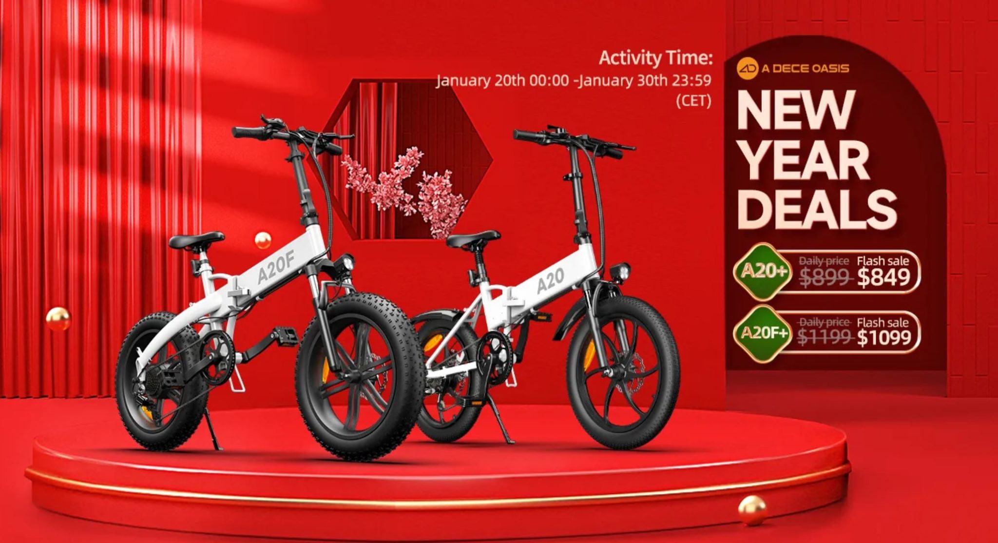 Promocja rowerów elektrycznych ADO 10 dni świetnych cen! - ADO A20
