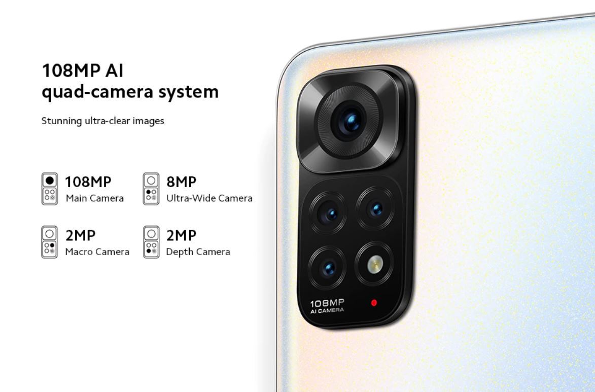 Xiaomi Redmi Note 11S - aparat fotograficzny 108 mpix
