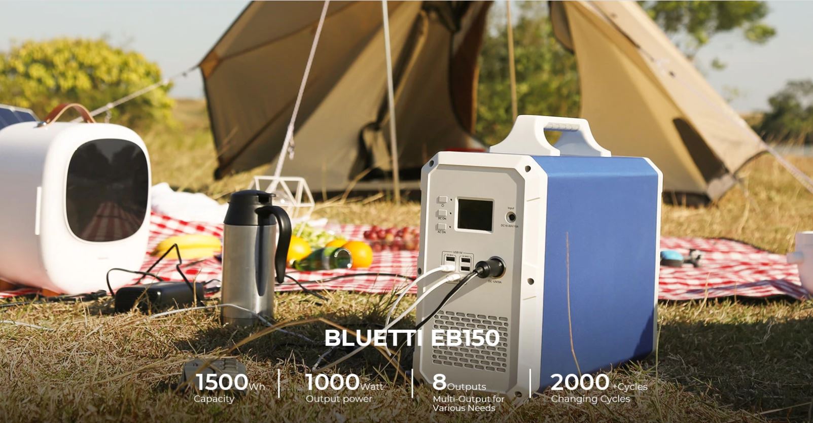 Przenośne stacje zasilania Bluetti receptą na brak prądu - PowerOak Bluetti EB150