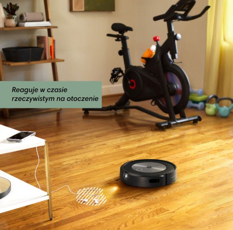 iRobot Roomba j7 - reakcja na przeszkody