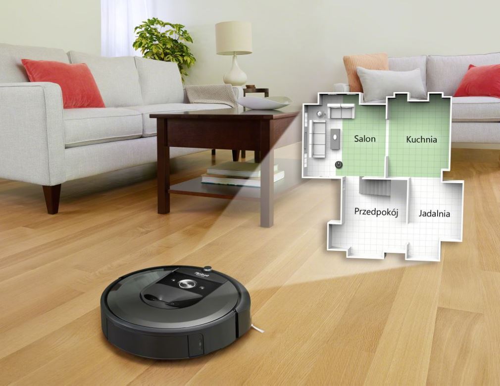 tworzenie mapy - iRobot Roomba i7 - porównanie