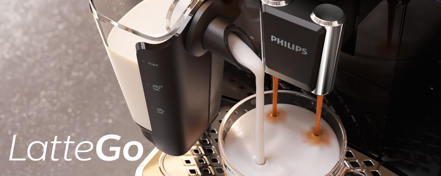Jaki ekspres ciśnieniowy wybrać - Najlepsze modele za 1000 zł, 2000 zł i 3000 zł - Philips Latte Go - system spieniania mleka
