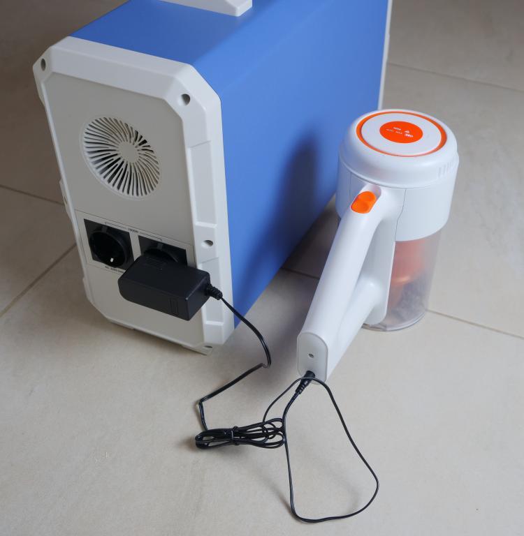 domowy generator prądu - ładowanie odkurzacza