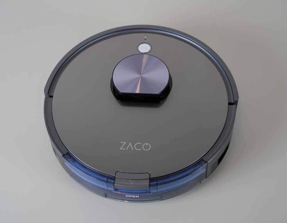 ZACO A10 - recenzja robota sprzątającego z laserową nawigacją i wibrującym mopem - robot z góry