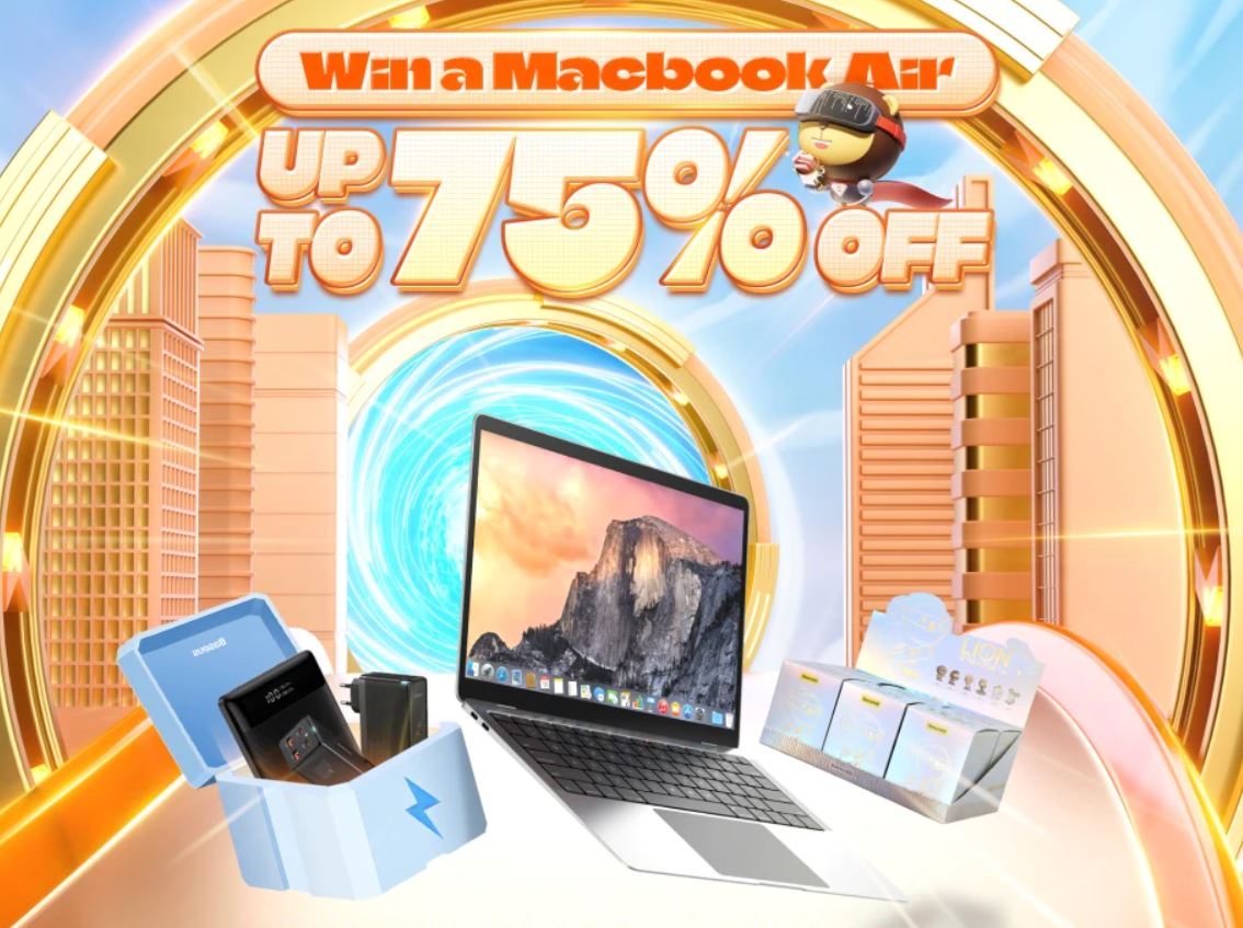 Dzień marki Baseus na AliExpress - wygraj MacBooka