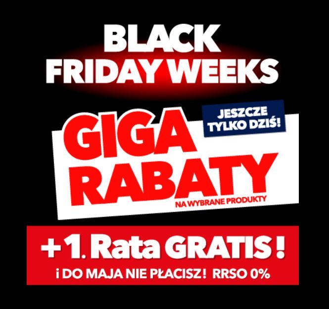 Najlepsze promocje Black Friday 2022 - RTV Euro AGD