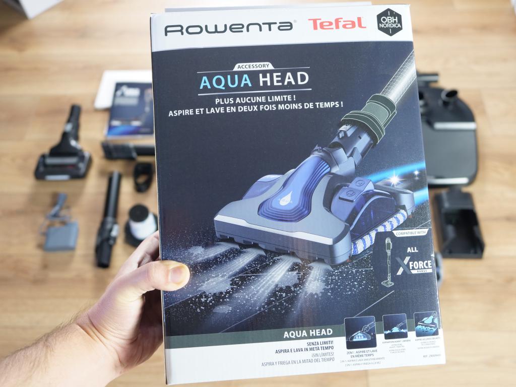 Tefal X-Force Flex 15.60 Animal - recenzja bezprzewodowego odkurzacza pionowego - nakładka mopująca Aqua