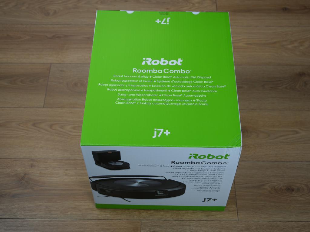 iRobot Roomba Combo j7+ - recenzja topowego robota sprzątającego z funkcją mopowania - pudło