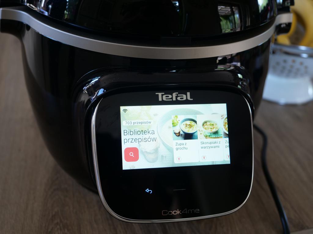 Tefal Cook4Me Touch wifi - recenzja inteligentnego pomocnika kuchennego - 703 przepisy na liście
