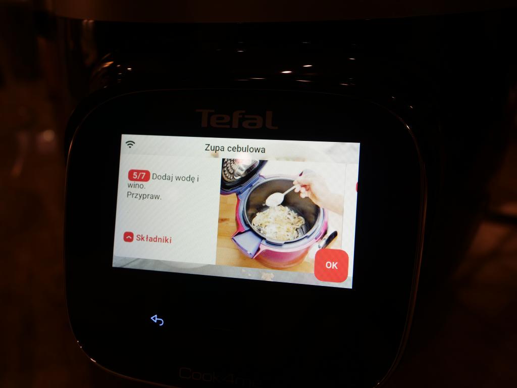 Tefal Cook4Me Touch wifi - zupa cebulowa - instrukcje