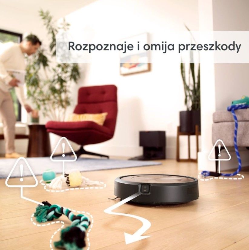 iRobot Roomba j9+ - robot odkurzający - rozpoznaje i omija przeszkody