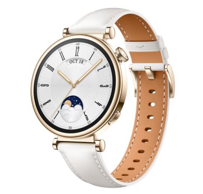 TOP 10 pomysłów na prezent na ostatnią chwilę - Smartwatch Huawei GT Watch 4 - biały zegarek damski