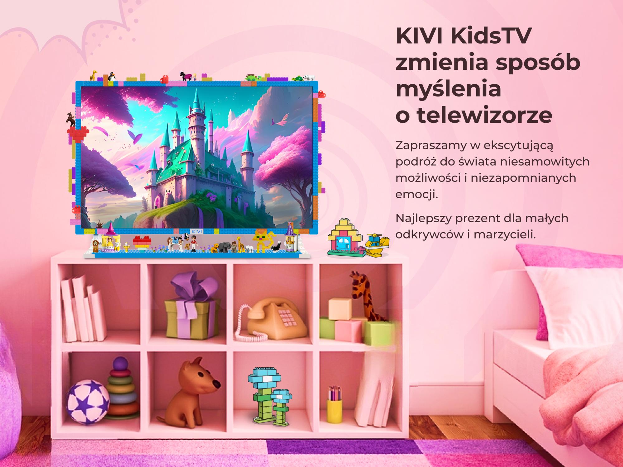 najlepsze pomysły na prezent komunijny - KIVI TV Kids - telewizor dla dziewczynki
